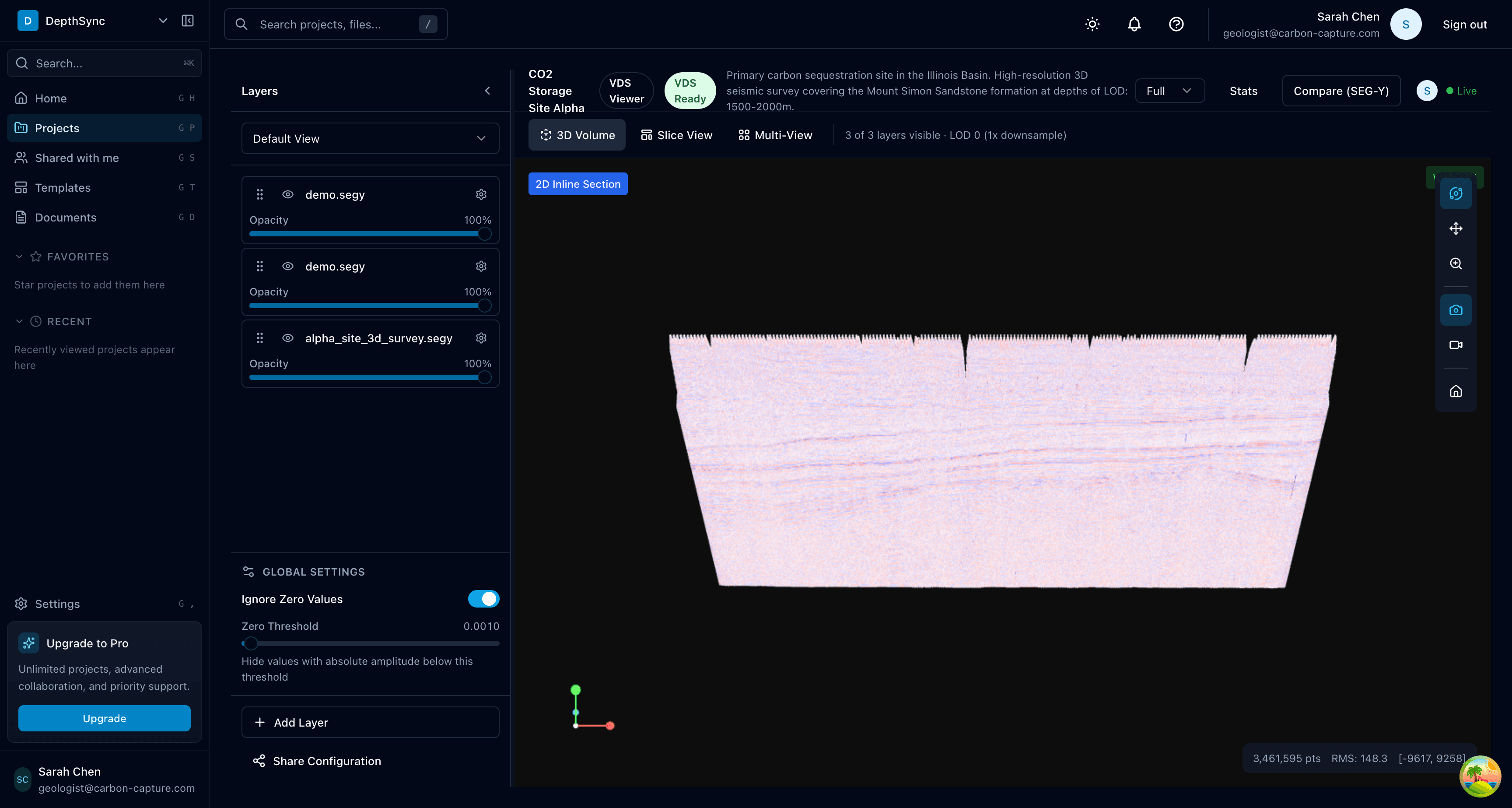 DepthSync: Real-Time Collaborative Seismic Data Processing in Rust