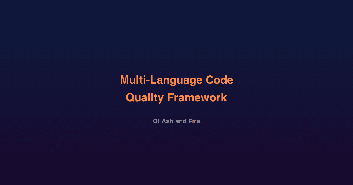 Multi-Language Code Quality Framework: TypeScript, Ruby & Elixir